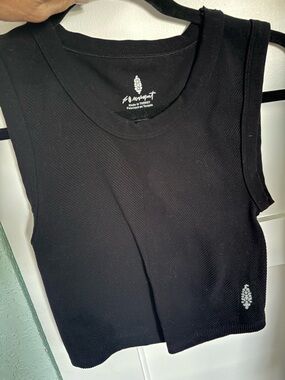FP Movement by Free People Black Ribbed Tank Top